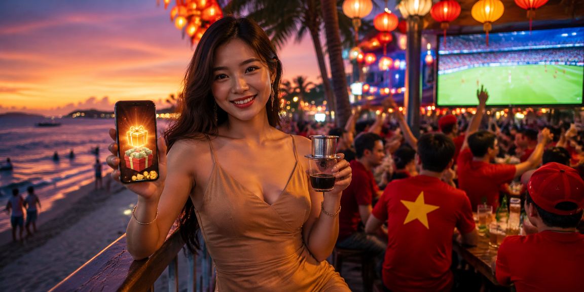 Người dùng truy cập nền tảng 6in1 trên điện thoại di động tại Phú Quốc